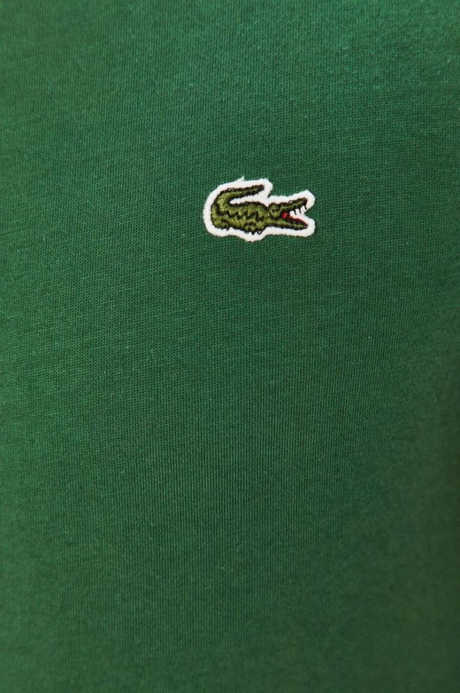 Бавовняна футболка Lacoste колір зелений однотонний TH2038-166 фото 5