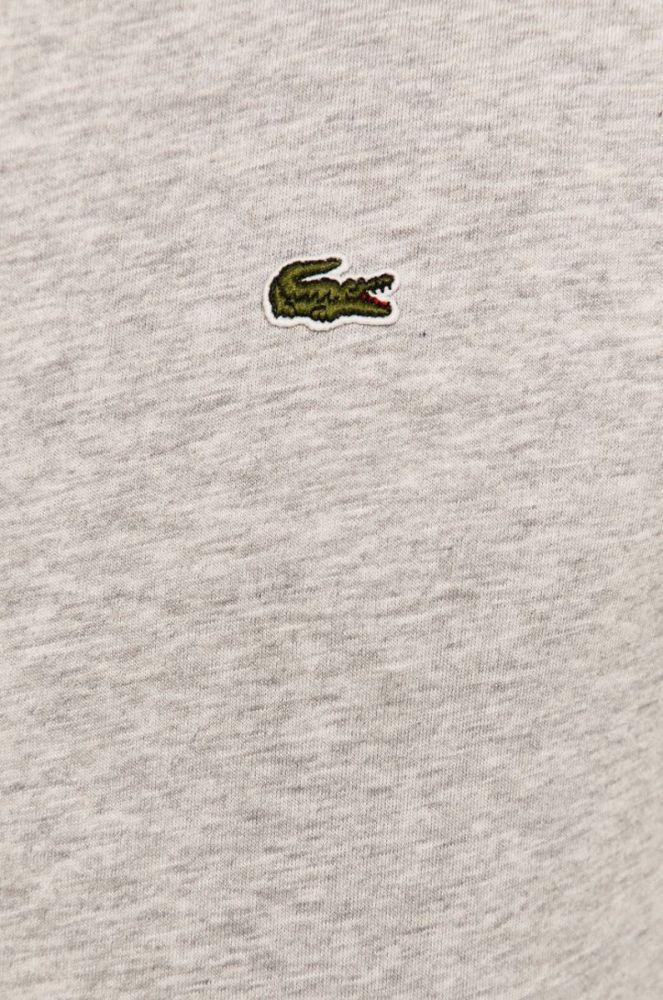 Бавовняна футболка Lacoste колір сірий однотонний TH2038-166 фото 5
