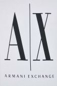 Бавовняна футболка Armani Exchange Колір білий з принтом колір білий