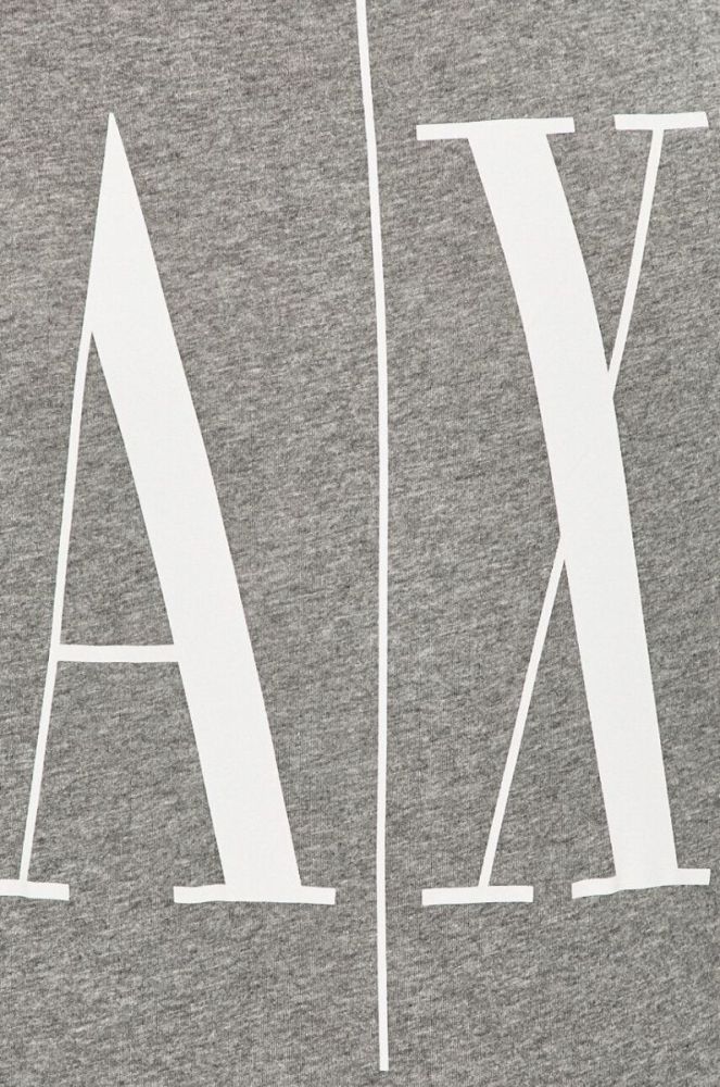 Бавовняна футболка Armani Exchange Колір сірий з принтом колір сірий фото 5