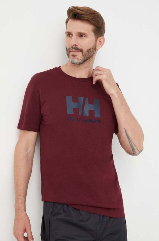 Футболка Helly Hansen чоловічий колір білий з аплікацією 33979-597 (3297379)