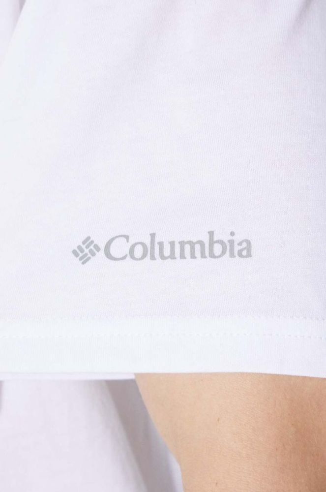 Футболка Columbia чоловіча колір білий з принтом 1680053-014 (592130) фото 6