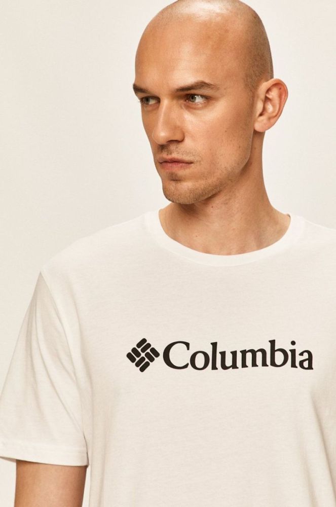 Футболка Columbia чоловіча колір білий з принтом 1680053-014 (592130) фото 4