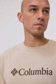 Футболка Columbia чоловіча колір бежевий з принтом 1680053-014 (1595820)