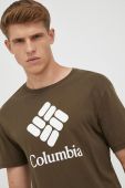Футболка Columbia чоловіча колір зелений з принтом 1680053-014