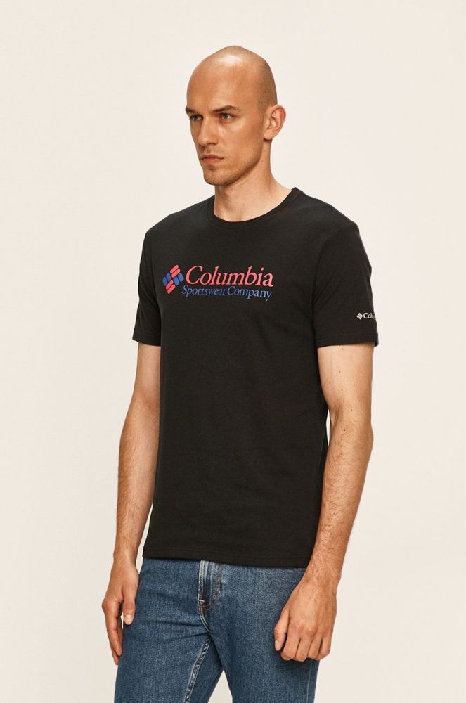 Футболка Columbia чоловіча колір чорний з принтом 1680053-014 (1349825)