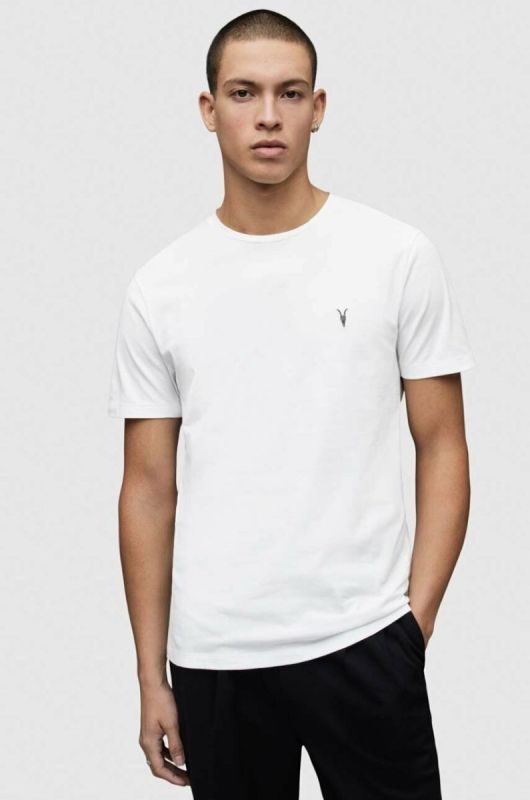Бавовняна футболка AllSaints колір рожевий однотонний (3038758)