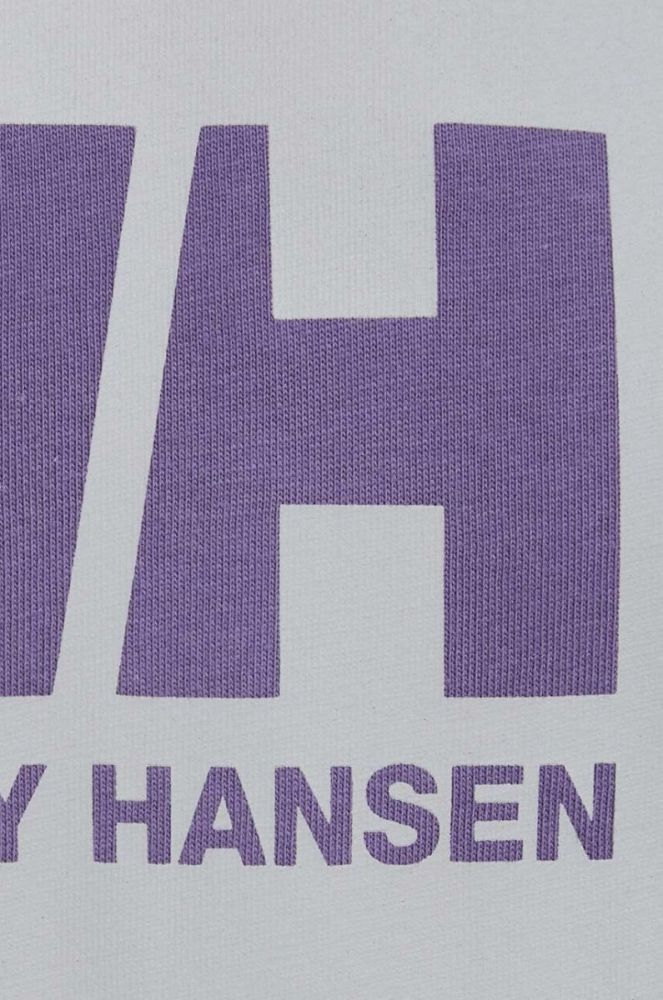 Бавовняна футболка Helly Hansen колір фіолетовий з принтом 53285-096 фото 10