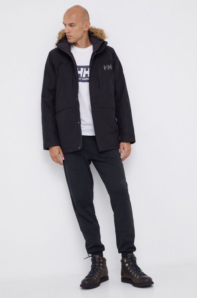 Бавовняна футболка Helly Hansen колір білий з принтом 53285-096 (1700182) фото 3