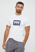 Бавовняна футболка Helly Hansen колір білий з принтом 53285-096 (2652922)