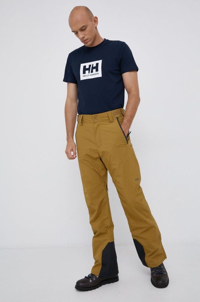 Бавовняна футболка Helly Hansen колір синій з принтом 53285-096 фото 2