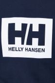 Бавовняна футболка Helly Hansen колір синій з принтом 53285-096