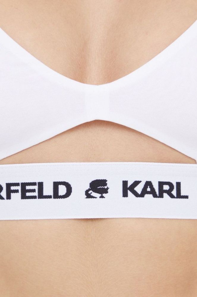 Бюстгальтер Karl Lagerfeld колір білий фото 4