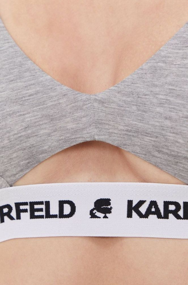 Бюстгальтер Karl Lagerfeld колір сірий фото 4