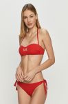 Роздільний купальник EA7 Emporio Armani колір червоний ущільнена чашечка Роздільний купальник EA7 Emporio Armani колір червоний ущільнена чашечка