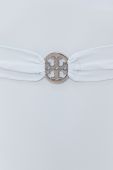 Купальник Tory Burch злегка ущільнена чашечка колір блакитний Купальник Tory Burch злегка ущільнена чашечка колір блакитний