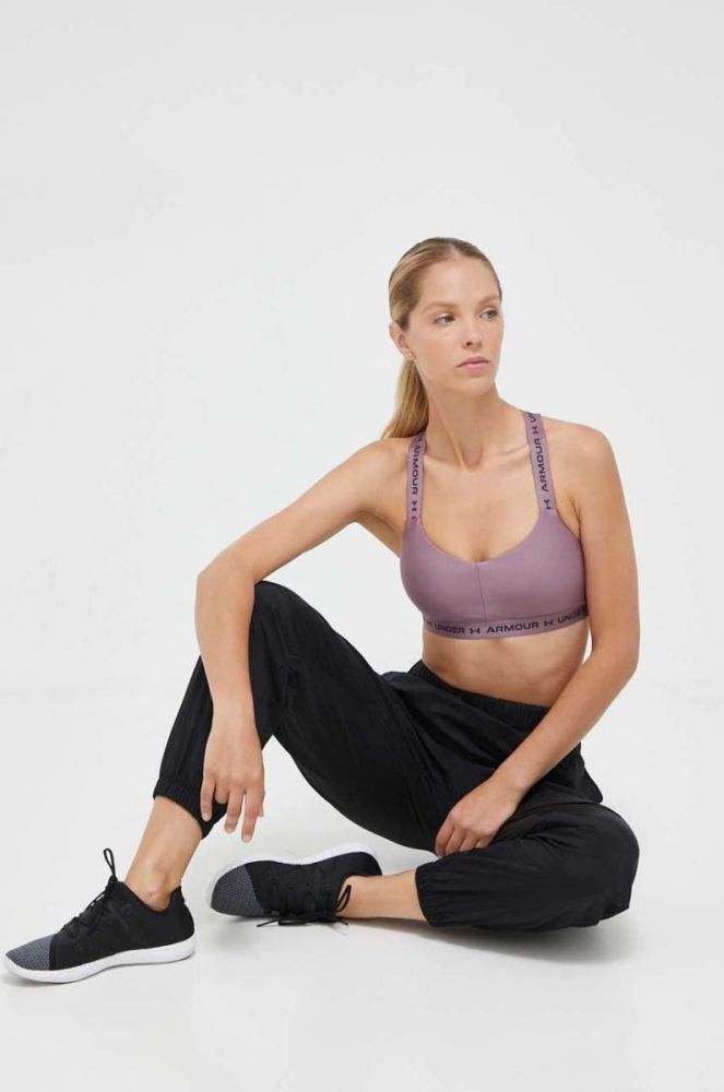Спортивний бюстгальтер Under Armour Crossback колір фіолетовий 1361033-660 фото 2