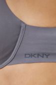 Бюстгальтер Dkny колір сірий гладкий