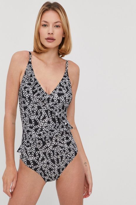 Купальник MICHAEL Michael Kors колір чорний злегка ущільнена чашечка (1425255)