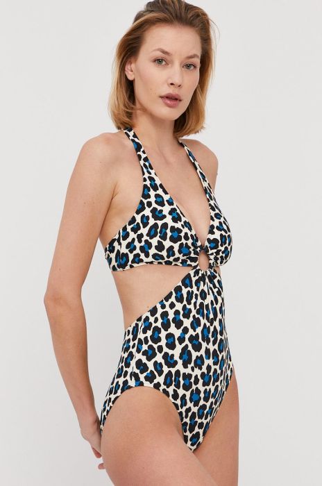 Купальник MICHAEL Michael Kors ущільнена чашечка колір блакитний