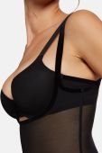 Wolford - Моделююча комбінація Tulle колір чорний