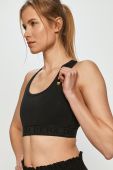 Спортивний бюстгальтер Deha колір чорний гладкий