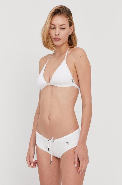 Купальник Karl Lagerfeld колір білий злегка ущільнена чашечка