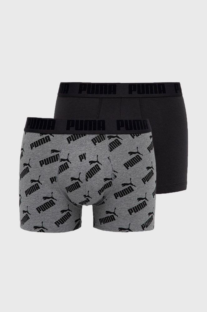 Боксери Puma (2-pack) 935054 чоловічі колір сірий