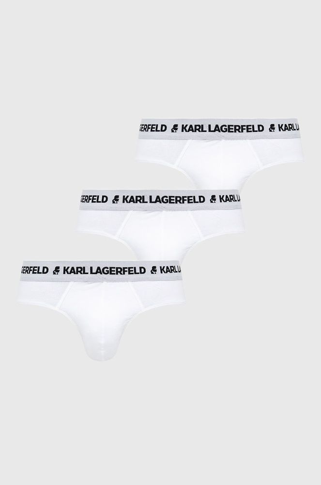 Сліпи Karl Lagerfeld чоловічі колір білий (1676037)