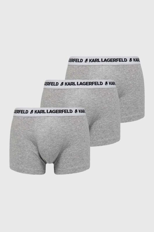 Боксери Karl Lagerfeld 3-pack колір сірий