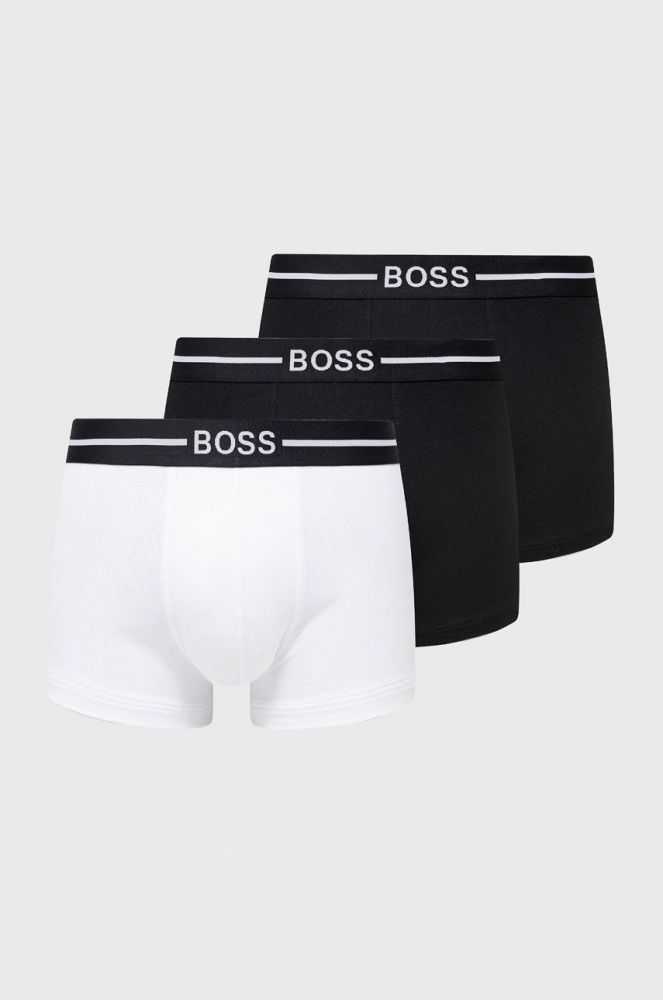 Боксери Boss (3-pack) чоловічі колір чорний