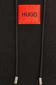 Бавовняна кофта Hugo жіноча колір чорний з аплікацією