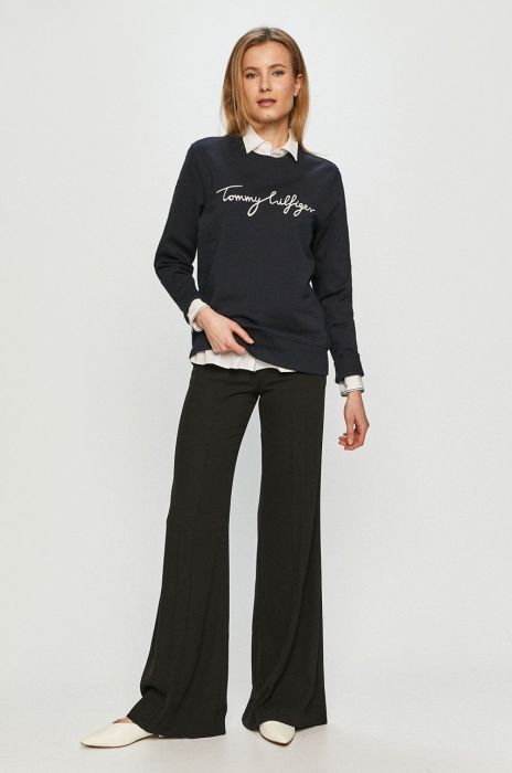 Tommy Hilfiger - Бавовняна кофта колір темно-синій