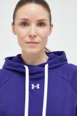 Кофта Under Armour жіноча колір фіолетовий з капюшоном однотонна 1356317-100
