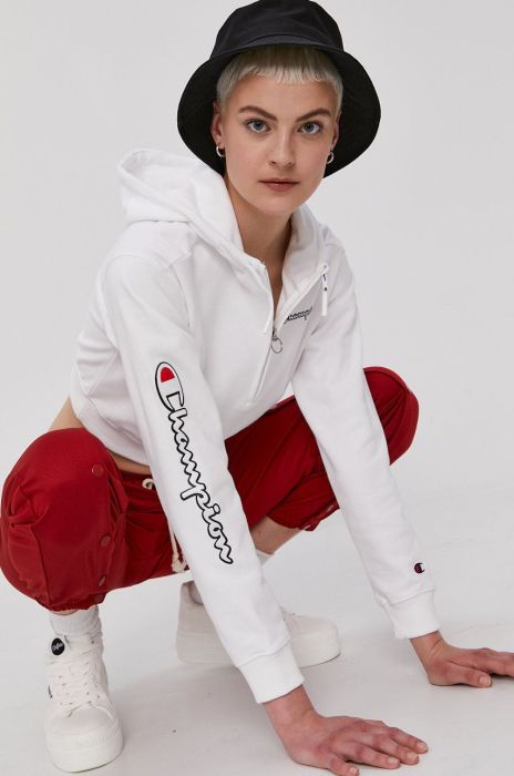 Champion - Бавовняна кофта 112641 колір білий