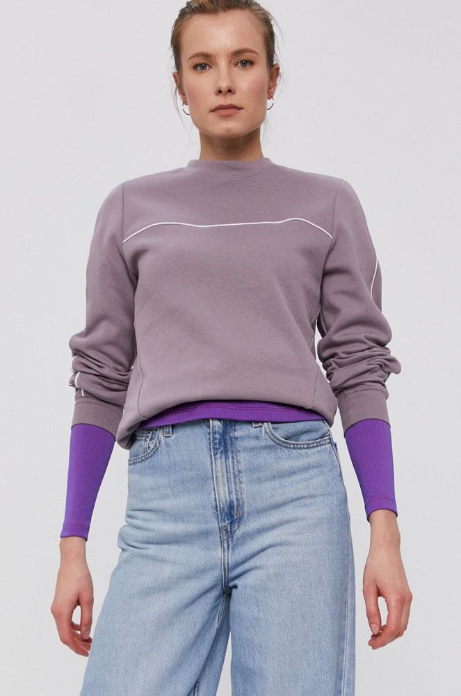 Кофта Nike Sportswear жіноча колір фіолетовий гладка