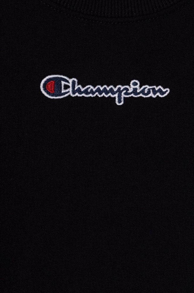 Дитяча кофта Champion 404069 колір чорний з аплікацією фото 3