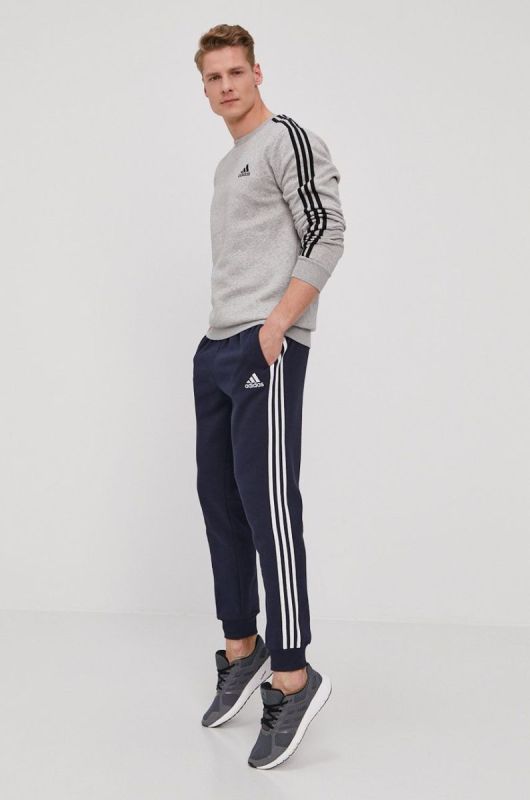 Кофта adidas чоловіча колір сірий меланж (1438200) фото 2