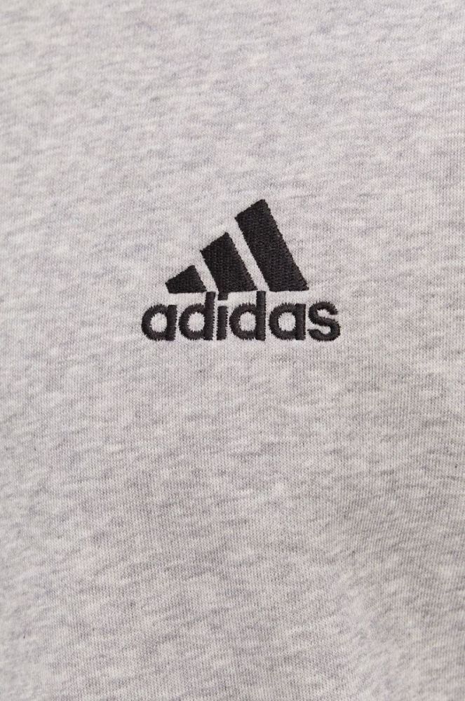 Кофта adidas чоловіча колір сірий меланж (1438200) фото 5