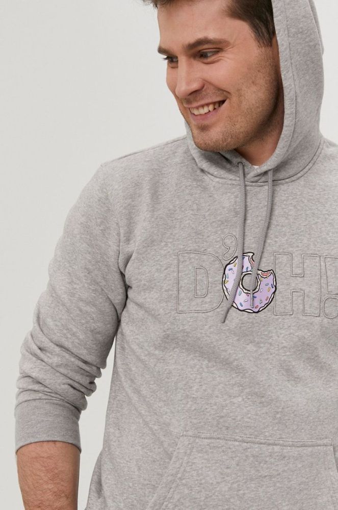 Кофта adidas Originals чоловіча колір сірий з аплікацією (1403971) фото 4