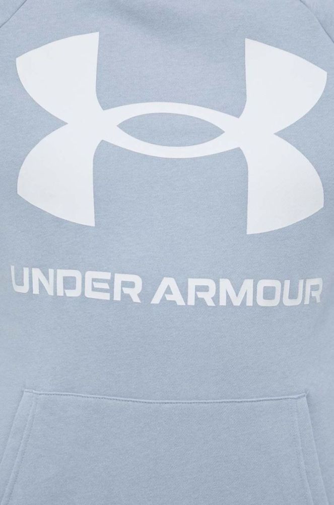 Кофта Under Armour чоловіча колір фіолетовий з капюшоном з принтом 1357093-652 фото 5