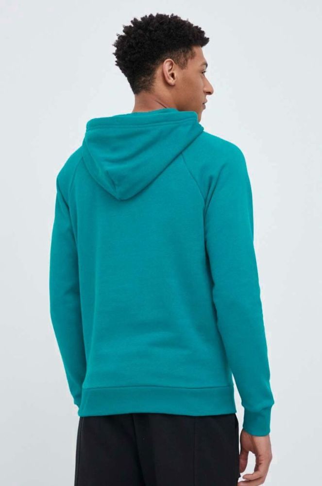 Кофта Under Armour чоловіча колір зелений з капюшоном з принтом 1357093-652 фото 3