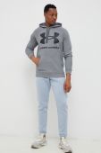 Кофта Under Armour чоловіча колір сірий з капюшоном з принтом 1357093-652 (3034965)