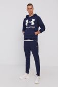 Кофта Under Armour 1357093 чоловіча колір синій з принтом 1357093-652