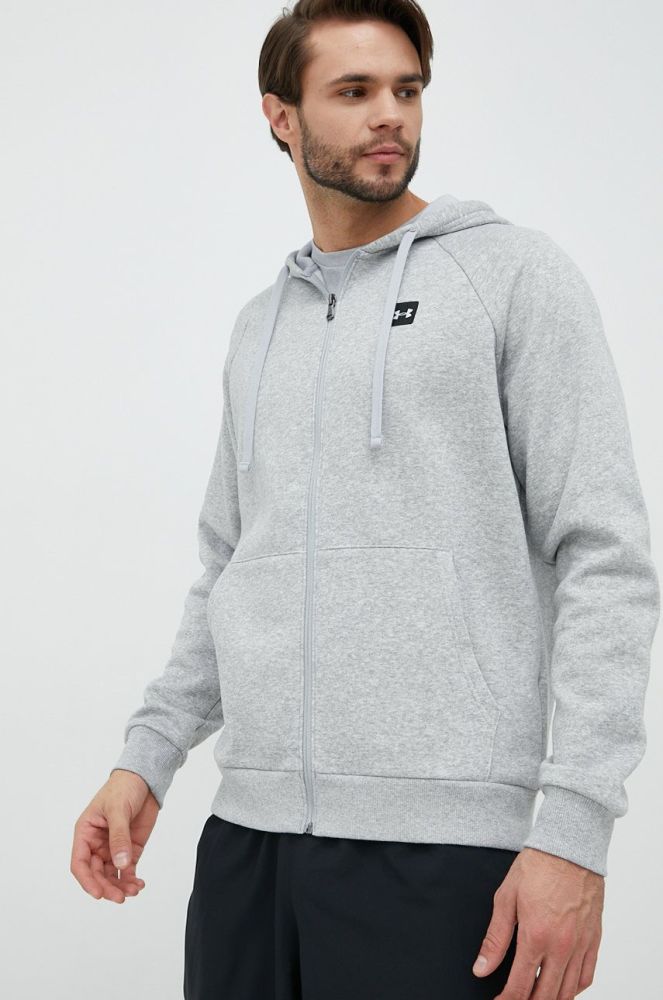 Кофта Under Armour чоловіча колір сірий однотонна 1357111-424