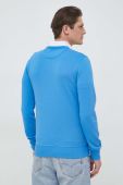 Кофта Gant чоловіча  з аплікацією колір блакитний