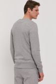 Кофта Gant чоловіча колір сірий з аплікацією (1410749)