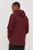 Бавовняна кофта Vans чоловіча колір бордовий з принтом (1356453)