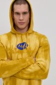 Кофта HUF колір жовтий візерунок