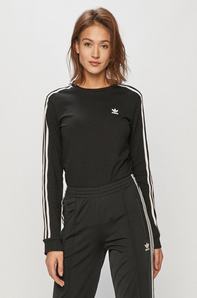 adidas Originals - Лонгслів GN2911 GN2911-BLACK колір чорний